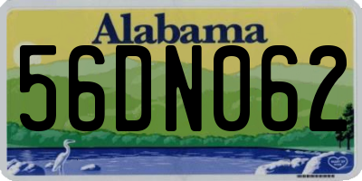 AL license plate 56DN062