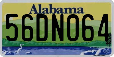 AL license plate 56DN064