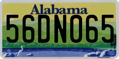 AL license plate 56DN065