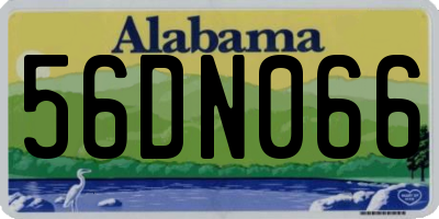 AL license plate 56DN066