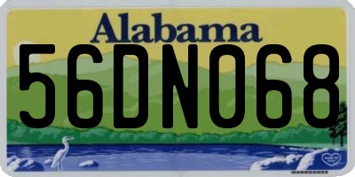AL license plate 56DN068