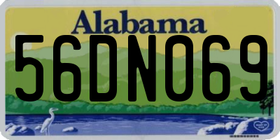 AL license plate 56DN069