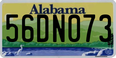 AL license plate 56DN073
