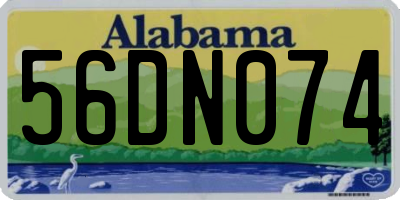 AL license plate 56DN074