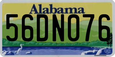 AL license plate 56DN076