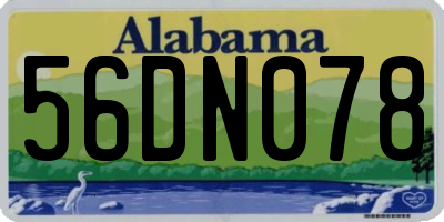 AL license plate 56DN078