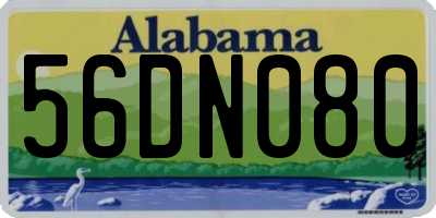 AL license plate 56DN080