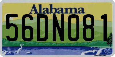 AL license plate 56DN081