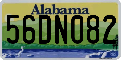 AL license plate 56DN082