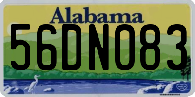 AL license plate 56DN083
