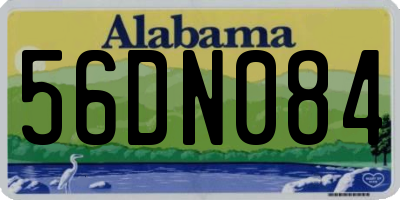 AL license plate 56DN084