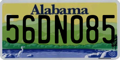 AL license plate 56DN085