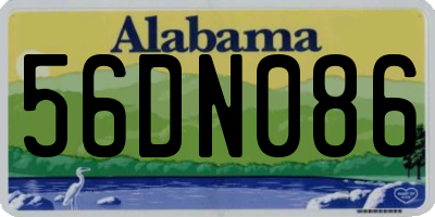 AL license plate 56DN086