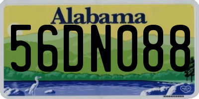 AL license plate 56DN088