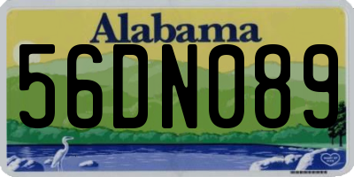 AL license plate 56DN089