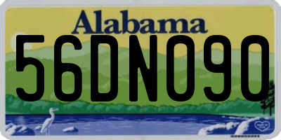 AL license plate 56DN090