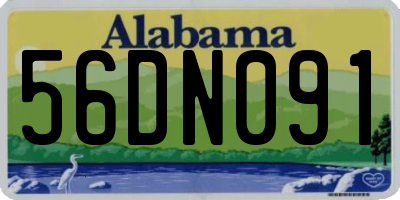AL license plate 56DN091