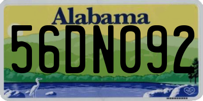 AL license plate 56DN092