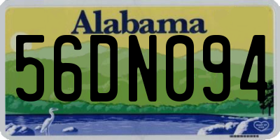 AL license plate 56DN094