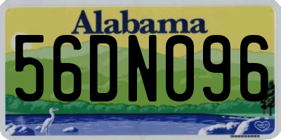 AL license plate 56DN096