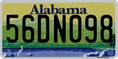 AL license plate 56DN098