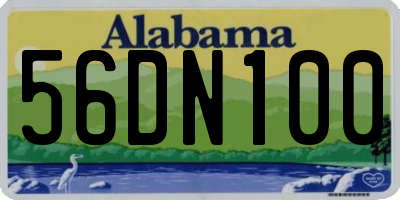 AL license plate 56DN100