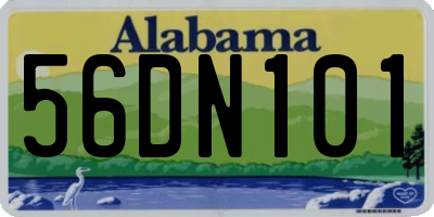AL license plate 56DN101