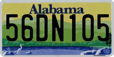 AL license plate 56DN105