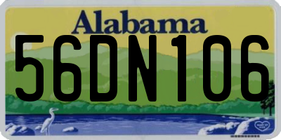 AL license plate 56DN106