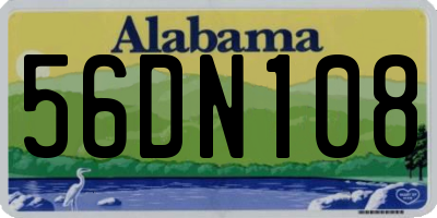 AL license plate 56DN108