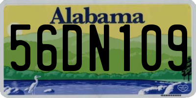 AL license plate 56DN109