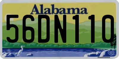 AL license plate 56DN110