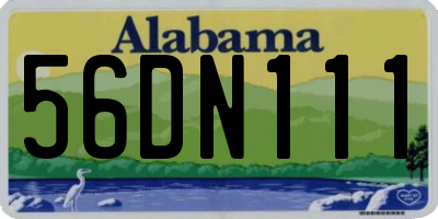 AL license plate 56DN111