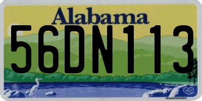 AL license plate 56DN113