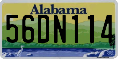 AL license plate 56DN114