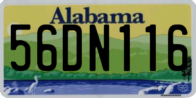 AL license plate 56DN116