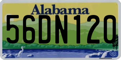 AL license plate 56DN120