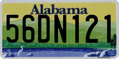 AL license plate 56DN121