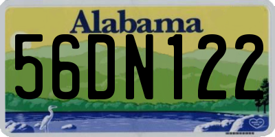 AL license plate 56DN122