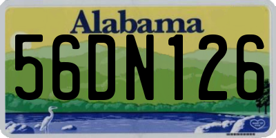 AL license plate 56DN126