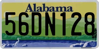 AL license plate 56DN128
