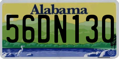 AL license plate 56DN130