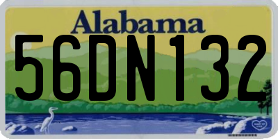 AL license plate 56DN132