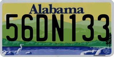 AL license plate 56DN133