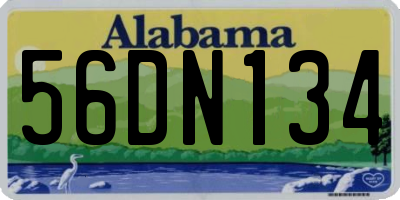 AL license plate 56DN134