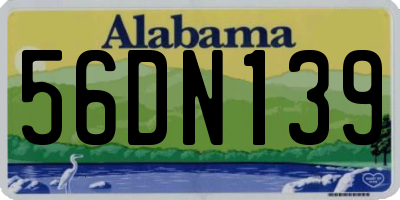 AL license plate 56DN139