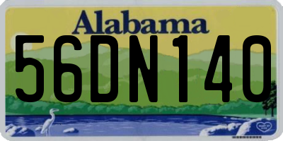 AL license plate 56DN140