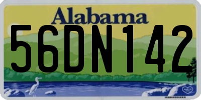 AL license plate 56DN142