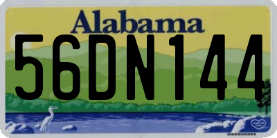 AL license plate 56DN144
