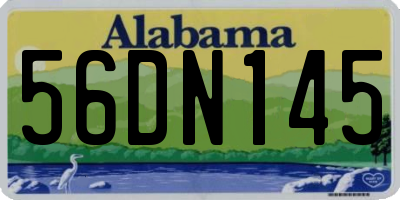 AL license plate 56DN145